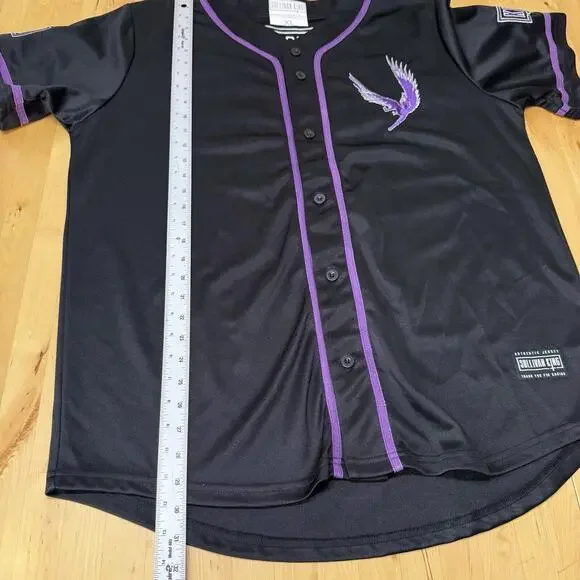 Sullivan King Demented Baseball Jersey Black Purple XX 2020 EDM Rage Size XL - Picture 7 of 8